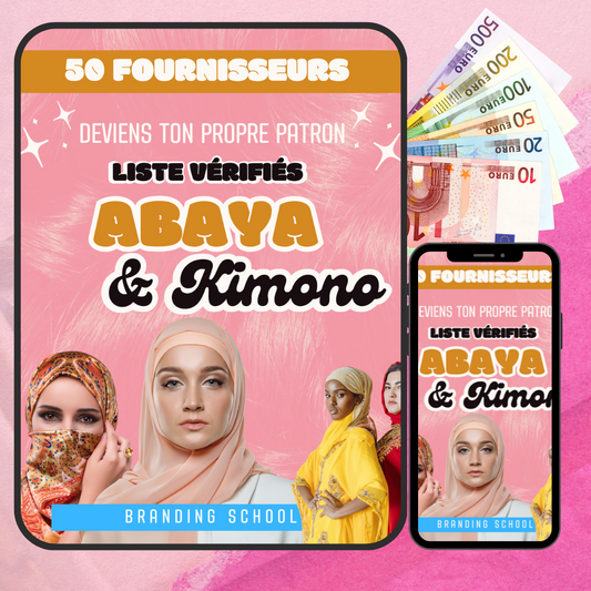 50 Fournisseurs Abaya & Kimono - EBOOK